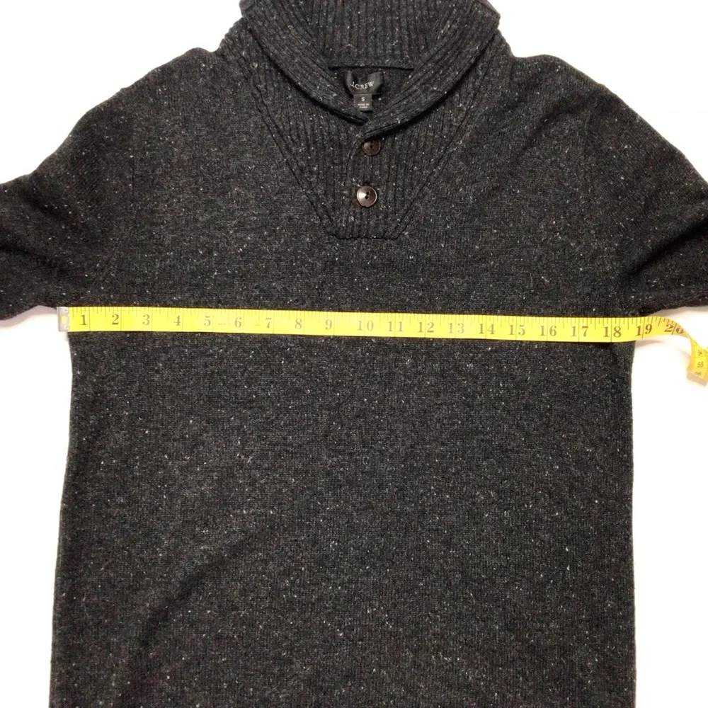 J.Crew Rugged Merino Wool Blend Shawl Collar Sweater Men's Size Small